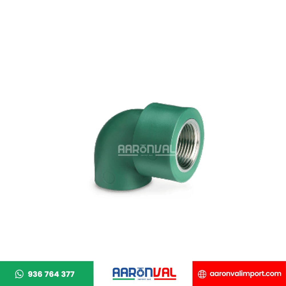 CODO DE 90º CON ROSCA HEMBRA PPR