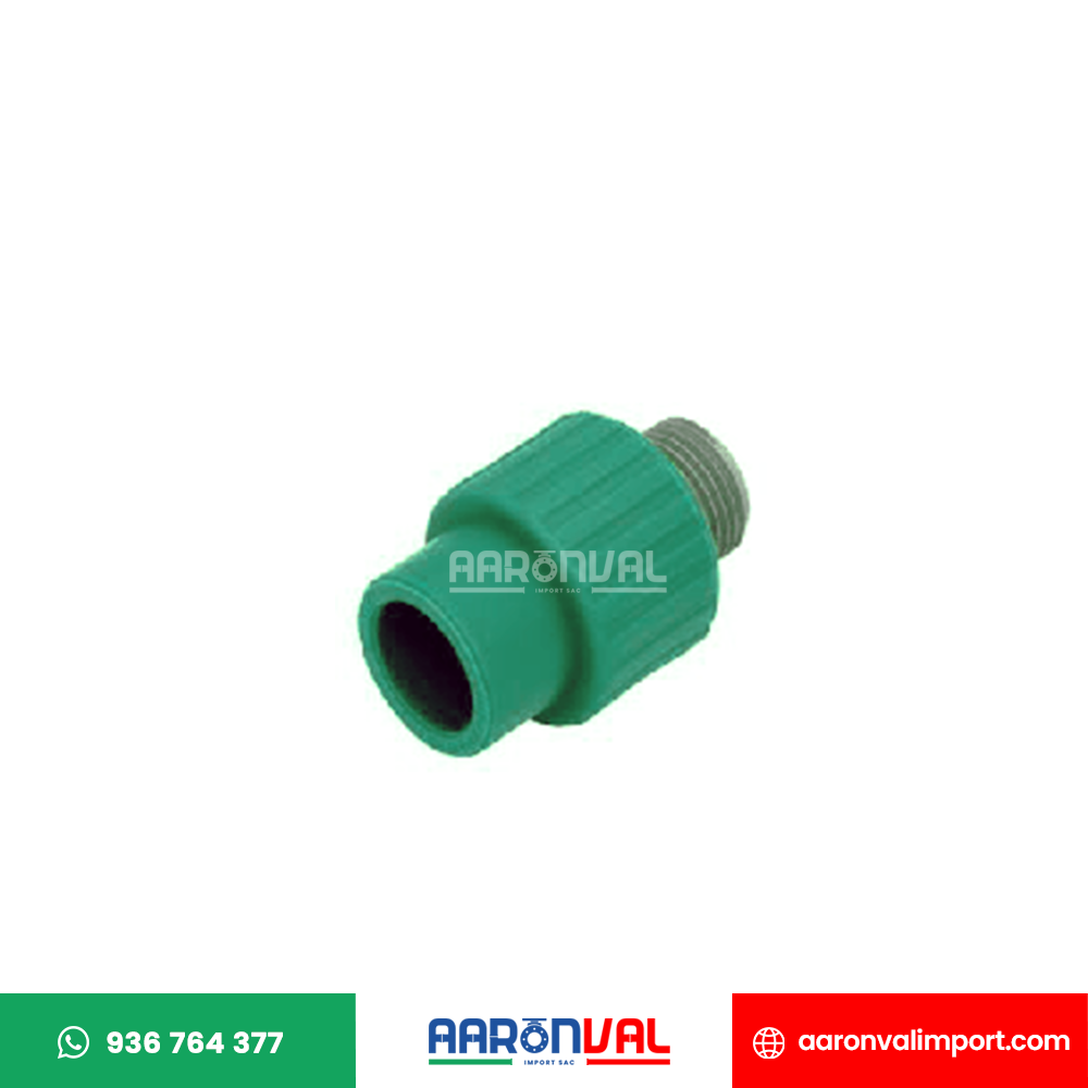 CONECTOR PLÁSTICO MACHO PPR