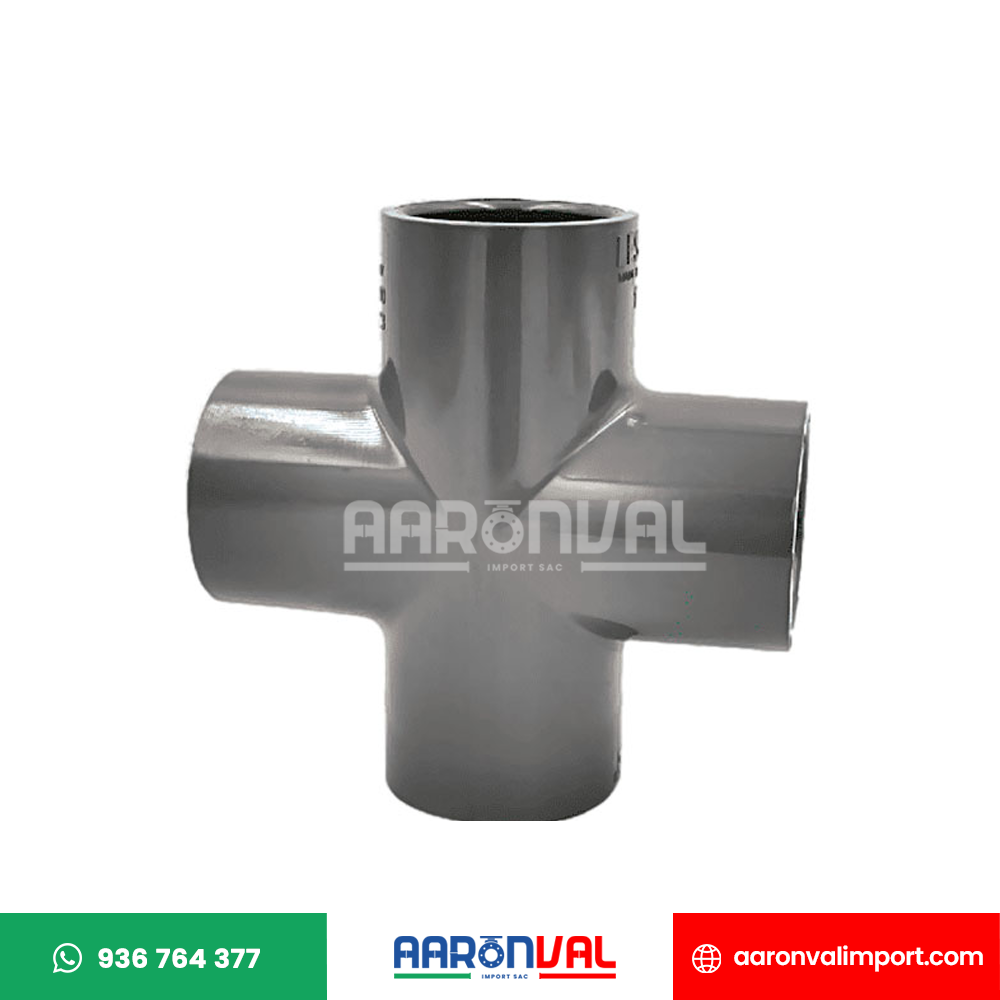 CRUCETA SCH80 A PRESIÓN PVC LESSO