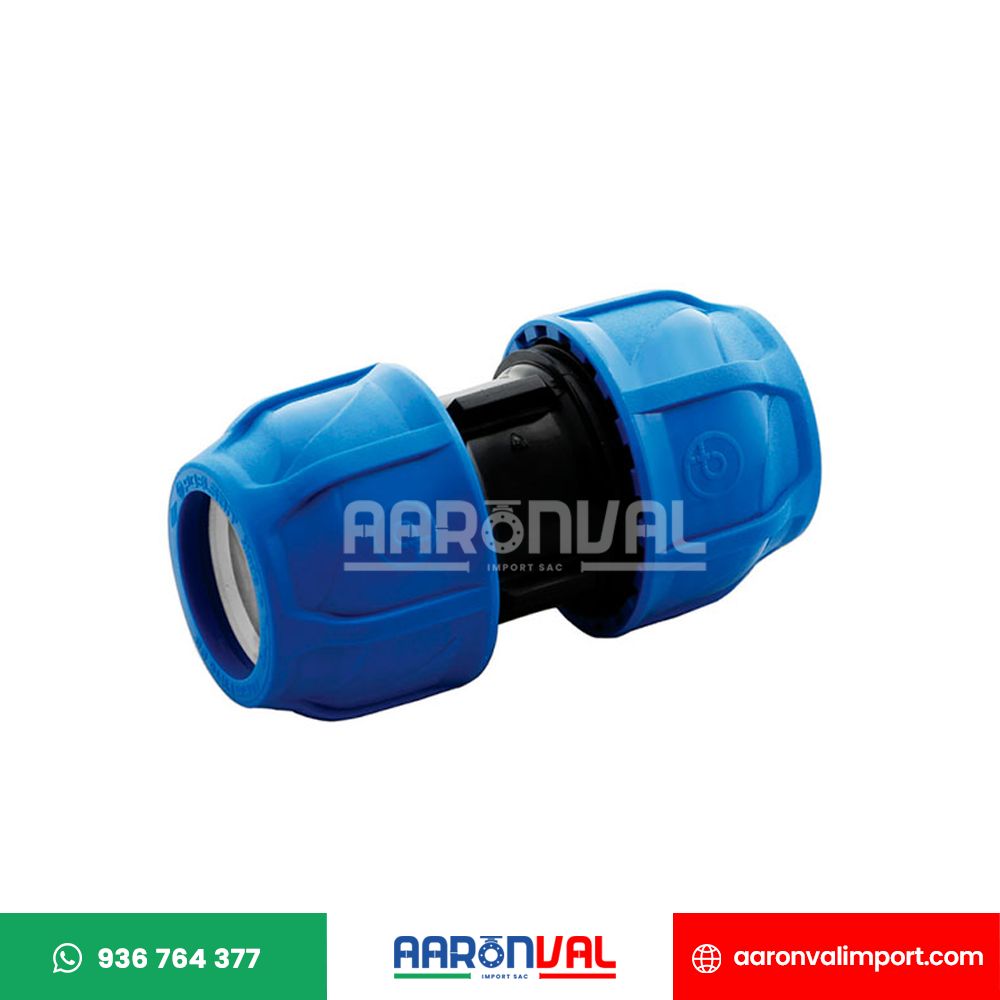 ENLACE RECTO HDPE COMPRESIÓN PIMTAS