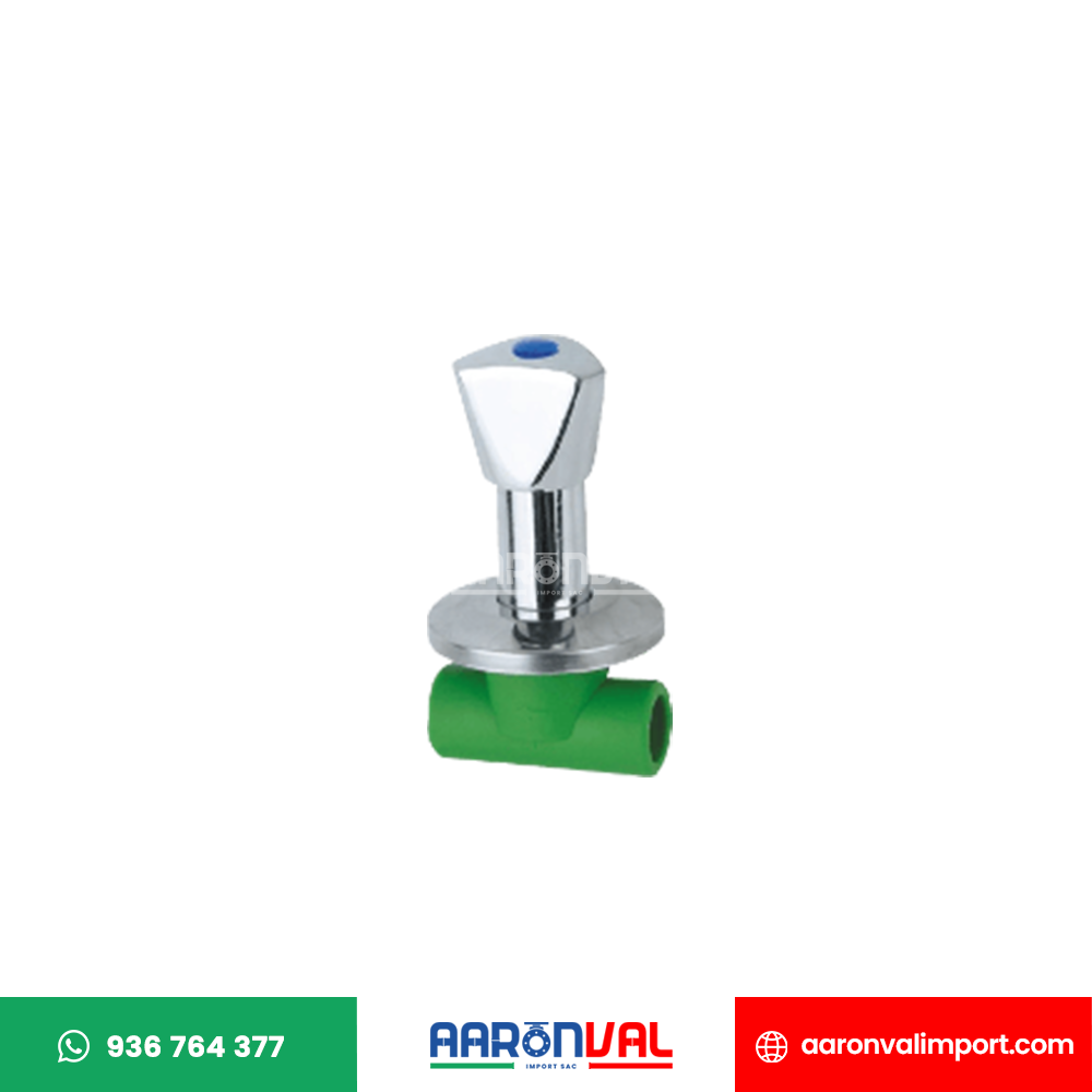 LLAVE DE PASO PARA EMPOTRAR-CROMADA PPR