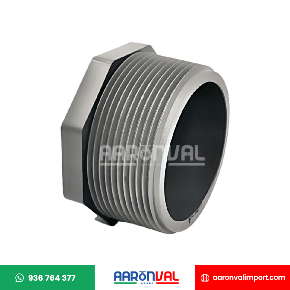 TAPÓN MACHO SCH80 CON ROSCA PVC LESSO