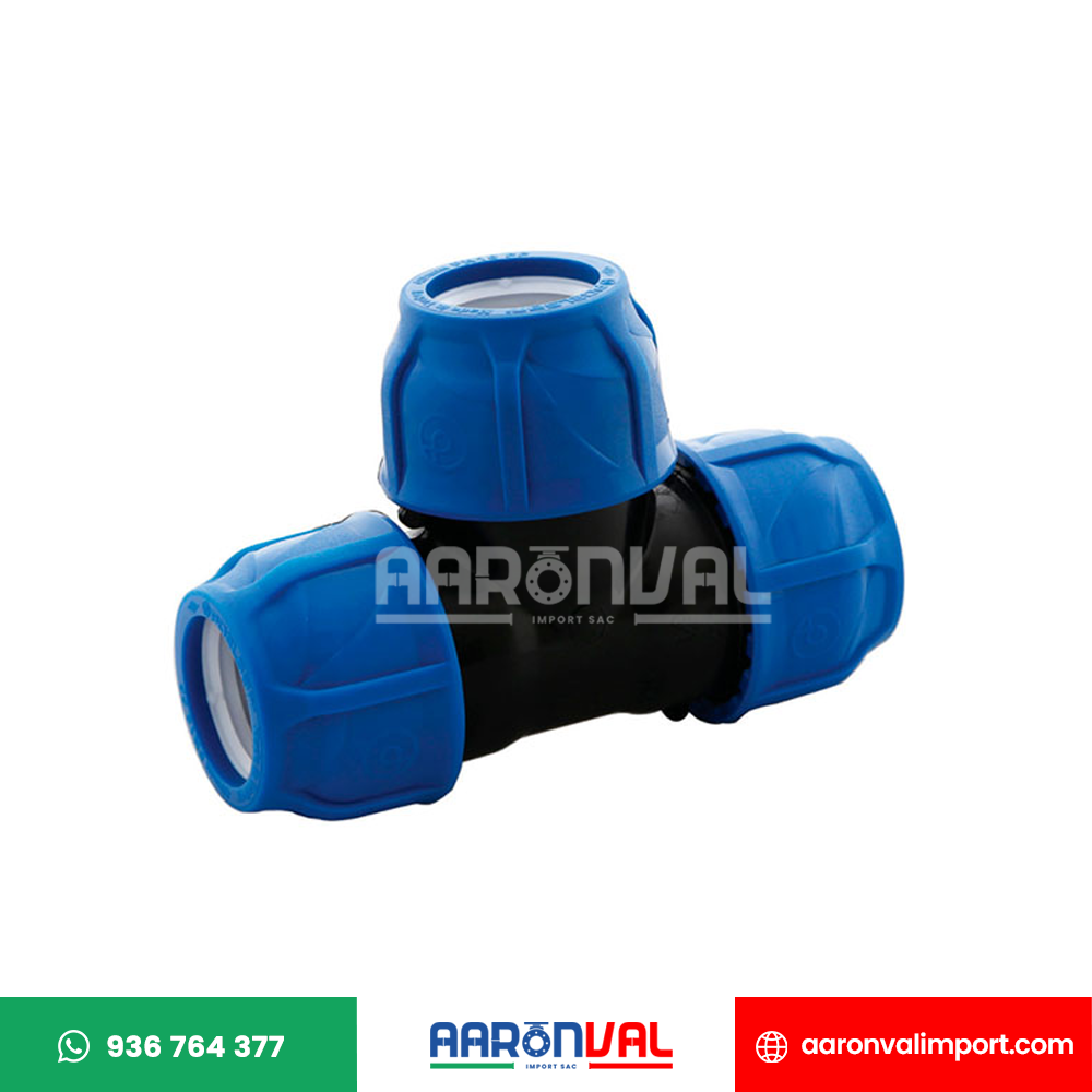 TEE HDPE COMPRESIÓN PIMTAS