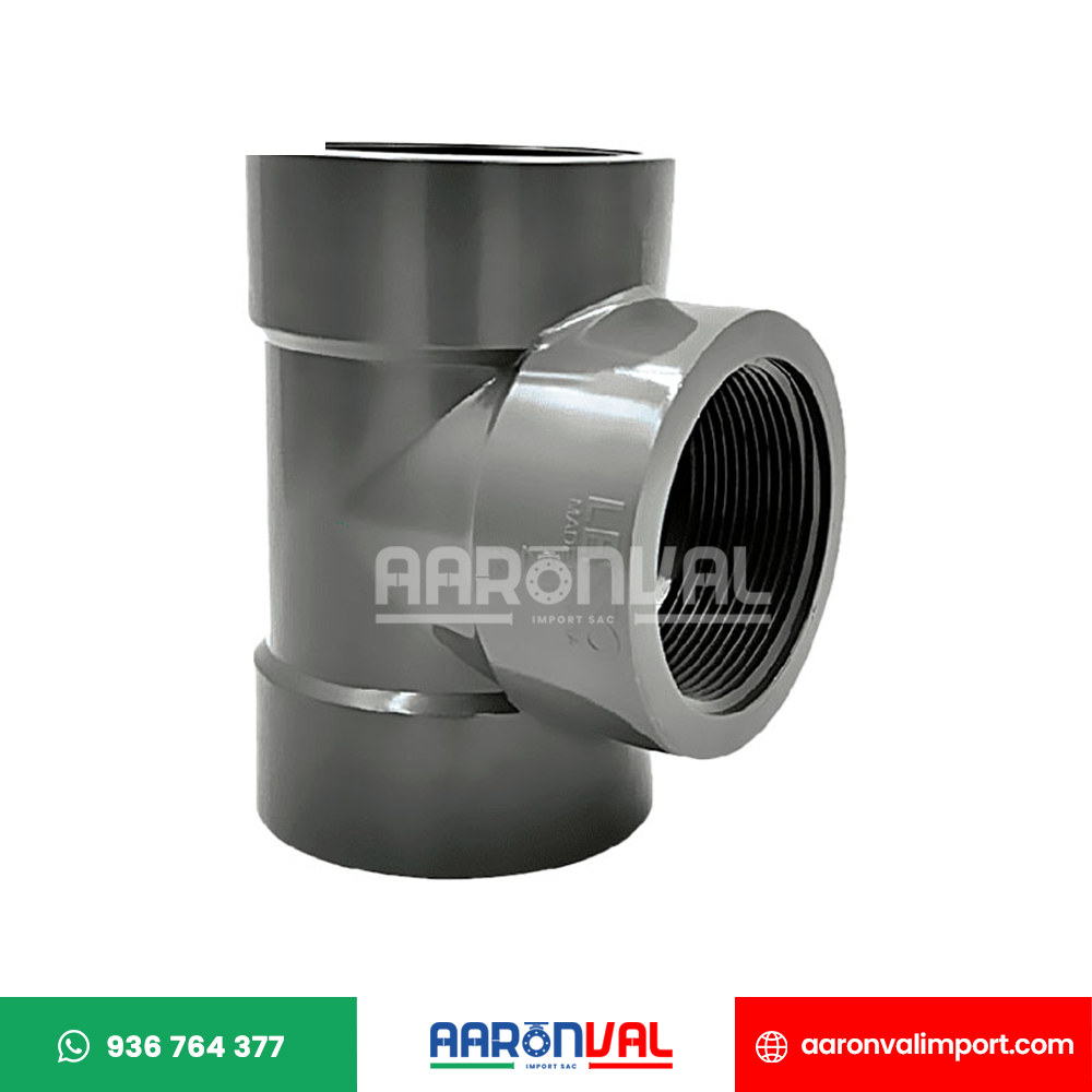 TEE SCH80 CON ROSCA PVC LESSO