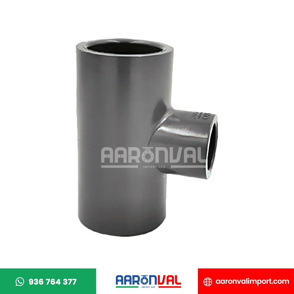 TEE REDUCCIÓN SCH80 A PRESIÓN PVC LESSO
