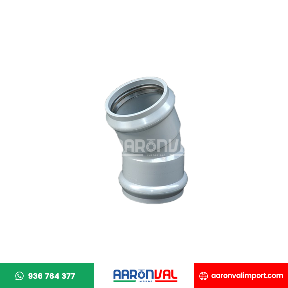 CODO 22.5° INYECTADO UF PVC  ERA