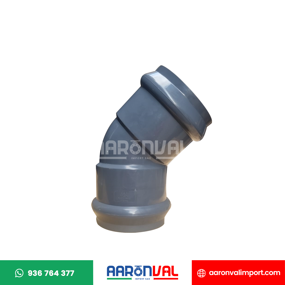 CODO 45° INYECTADO UF PVC E & A NICOL