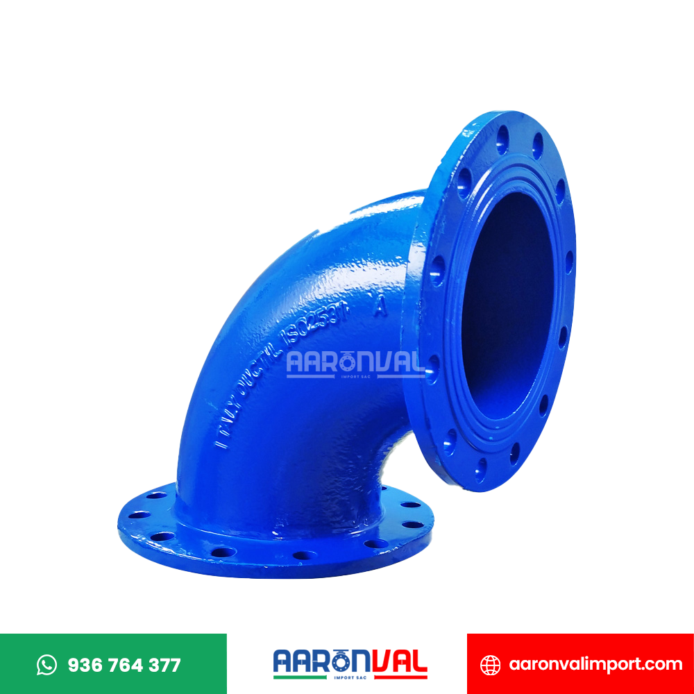 CODO 90° BRIDADO HIERRO DUCTIL AARONVAL