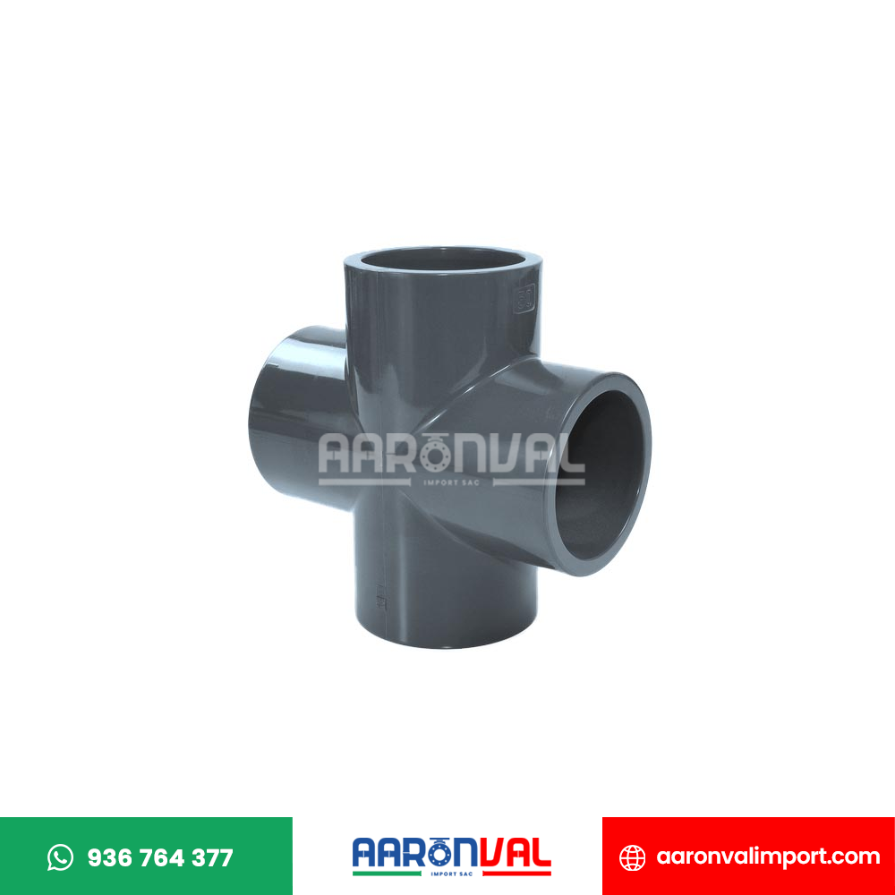 TEE CRUZ SCH80 PVC ERA UNION MIXTA SCH80 PVC ERA