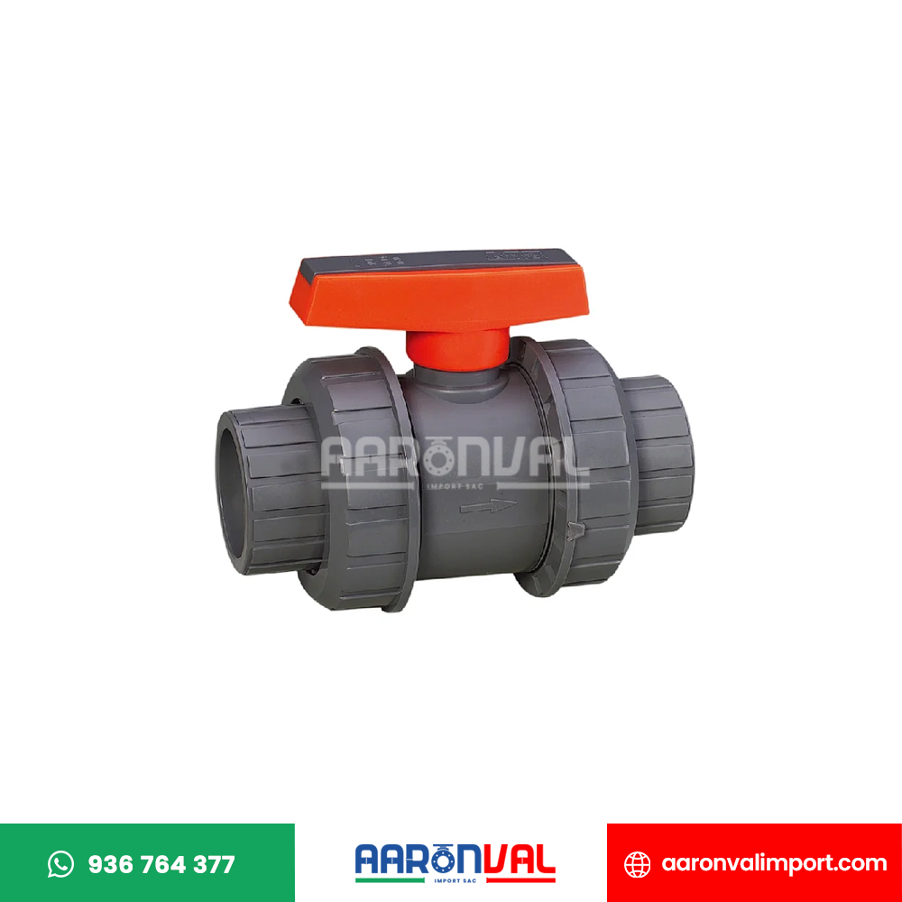 VÁLVULA CON DOBLE UNION UNIVERSAL PVC ERA